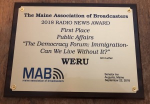 2018 Radio News Award: WERU
